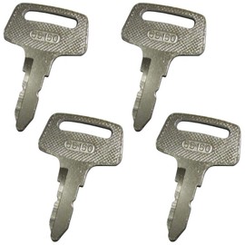 Stevens Lake Parts Set of 4 New Ignition Key(s) Fits Kubota B1550D, B1550E, B1750D, B1750E, B2150D, B2150E Models Interchangeable with 37410-55150, 37410-55150