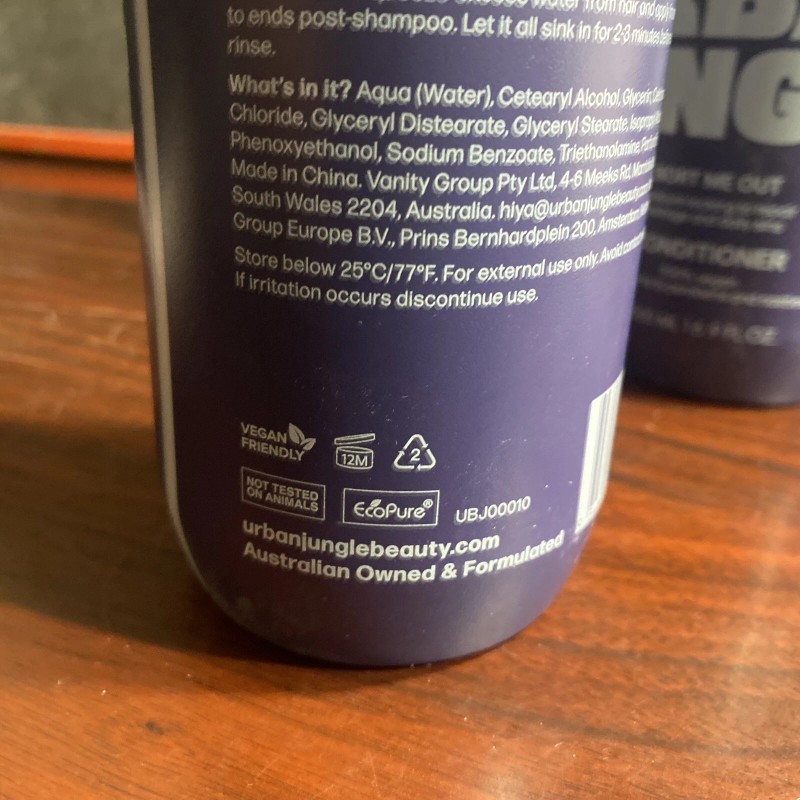 Urban Jungle Vegan Conditioner “sort Me Out” Moisture Locking Repair