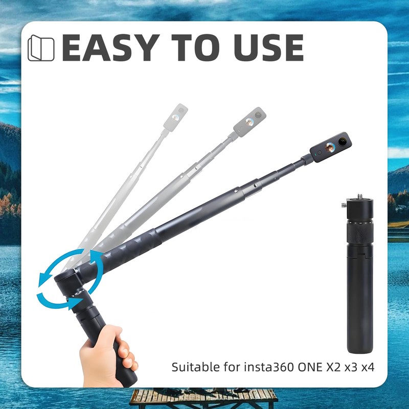Flylin Bullet Time Handle, Multi-Functional Aluminum Alloy Mini Desktop Tripod