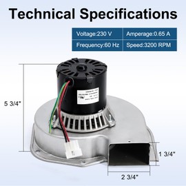 Criditpid A269 Draft Inducer Blower Motor Replacement for Trane 7021-11054, X38040363010, Fasco 7021-11242, 7021-11852, 7121-11242, Dayton 45KD35 Motor.