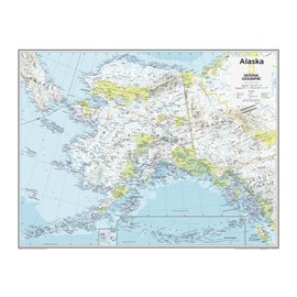 National Geographic: Alaska Wall Map - 28 x 22 inches - Paper Rolled