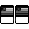 JeepTails USA Flag Tail lamp Light Covers (Non-LED) Compatible with