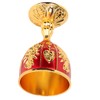 Gold Chalice 4 Inch High Zinc Alloy Retro Embossed Flower