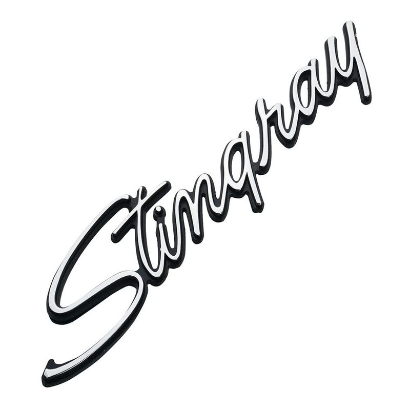 2Pcs Stingray Emblems Car Badges Front Fender Trim Parts Replacement