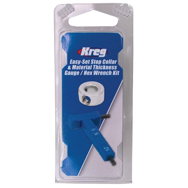 Kreg KPHA330 Easy-Set Stop Collar & Material Thickness Gauge/Hex Wrench