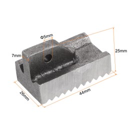 sourcing map Pipe Wrench Heel Jaw with Pin Assembly 24" Wrench Replacement Carbon Steel for 24" Adjustable Wrench