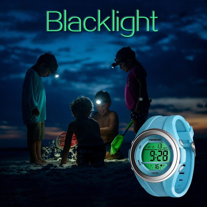 Boys Girls Sport Watch 10ATM Waterproof Swimming Watch Stopwatch Chronograph