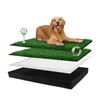 HQ4US 4LEGS Dog Grass Pad with Foldable Dog Litter Box,