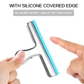 HOUSE AGAIN 6 Pack Stainless Steel Chip Bag Clips Covered with Colorful Silicone - NO More Sharp Edges - Color Coded for Food Bags - Air Tight Seal, Heavy Duty for Kitchen and Office, 5 Inches-Silver