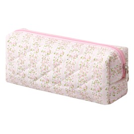 SURBEAV Pencil Case Pen Case Office College School Storage Bag Pouch Holder Box Organizer Makeup Pouch Cosmetic Bag Aesthetic Cute Pencil Case for Girls Boys Kids (A)