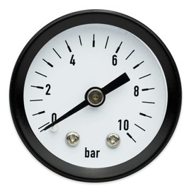 Pressure Gauge 42 mm Domestic Water Unit 1/4 Inch AG 0-10 Bar Water Pressure Water Air Pressure Gauge Pressure Boiler Mambran Kettle