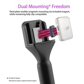 Magnetic Stand Holder for DJI Mic Mini/1/2/Rode Wireless GO II/Micro/Insta360 Air Handle Rig Interview Lavalier Wireless Microphone Magnet Adapter Handheld Mount for Hollyland Lark M1/C1/Synco G1/A2