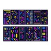 Milageto 12Pcs Glow in The Dark Tattoos React to Black