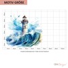 GRAZDesign Wall Sticker Lighthouse North Sea, Nautical Wall Sticker for