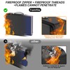 Fireproof Document Box with Fireproof Zipper, Hard Fireproof Safe Case