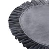 15 Inch Velvet Round Placemat with Ruffle for Dining Table