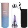 SAOI Crystal Water Bottle - Amethyst - Natural Wellness Healing