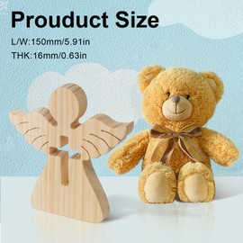 Parastar Wooden Angel Confirmation Gifts Boys Girls, Wooden Guardian Angel Money Gift, Wooden Angel Wedding, Angel Wooden Figures as Money Gift for Christening, Communion, Confirmation, Wedding