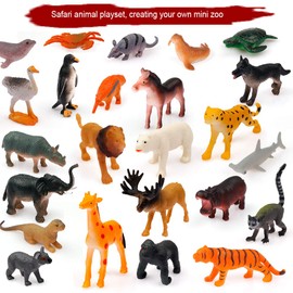 D-FantiX Kids Animals Advent Calendar 2025 Realistic Animal Figurine Toys Christmas Advent Calendar Xmas 24 Days Christmas Countdown Calender for Boys and Girls