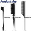 Siliget 3 Pcs Hair Brush Set, Slick Back Hair Brush