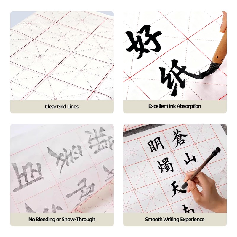 Corciosy Chinese Calligraphy Xuan Paper Writing Sumi Paper, Rice Paper