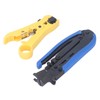 Coax Crimper Tool Kit for Cable Compression with Stripping Tool