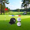 Fade-Resistant Golf Ball Liner, 1 Alignment Tool with 2 Golf