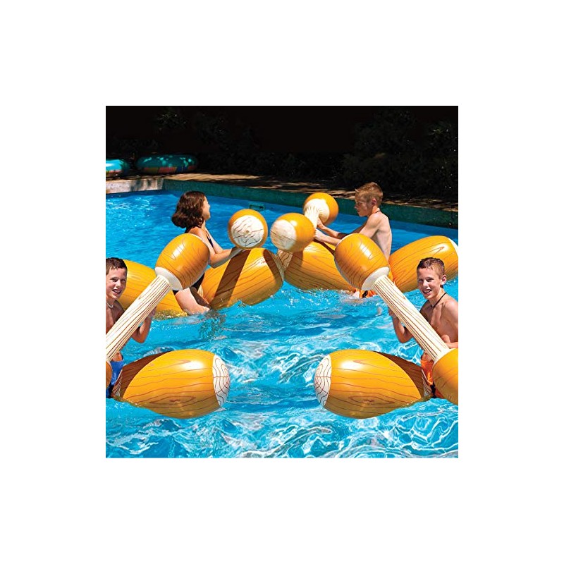 Swimline Log Flume Joust Set Action Inflatable for Swimming Pools