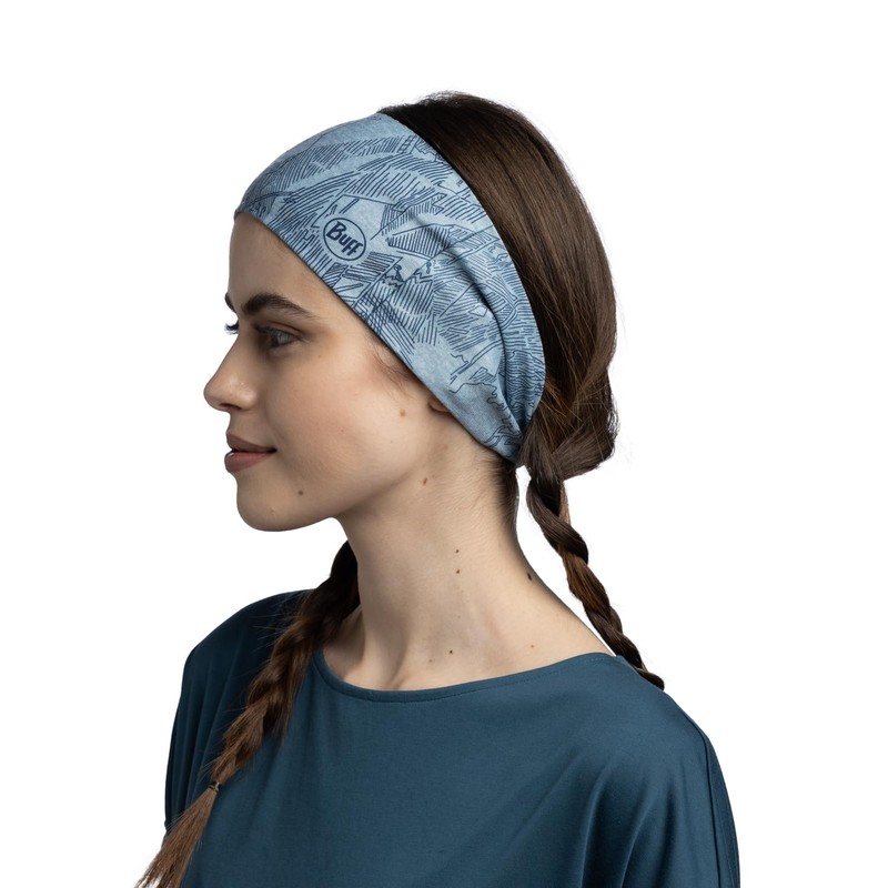 Buff Coolnet UV Wide Headband LaVen Mist Unisex Adult