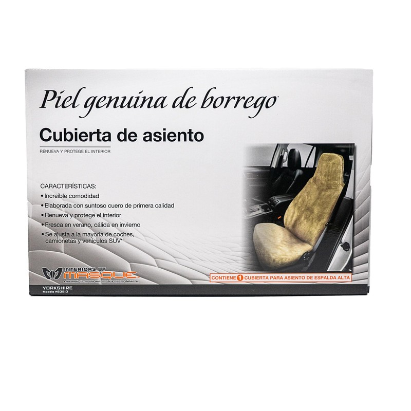 Masque 63813 Tan Sheepskin Seat Cover