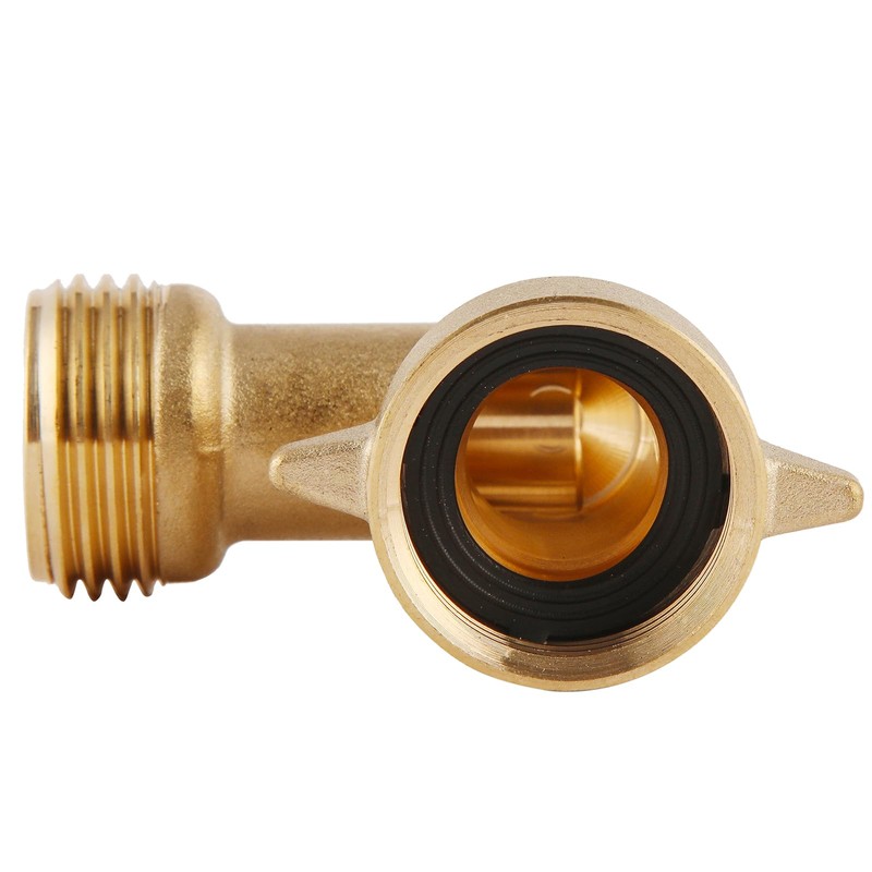 90-Degree Hose Elbow For RVs — Solid Brass Construction, Features