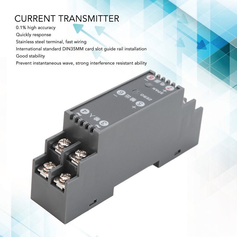 AC Current Transmitter 1 in 1 Out Signal Isolation Conversion