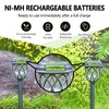 8-Pack AA Ni-MH Solar Light Rechargeable Batteries - 600mAh 1.2V