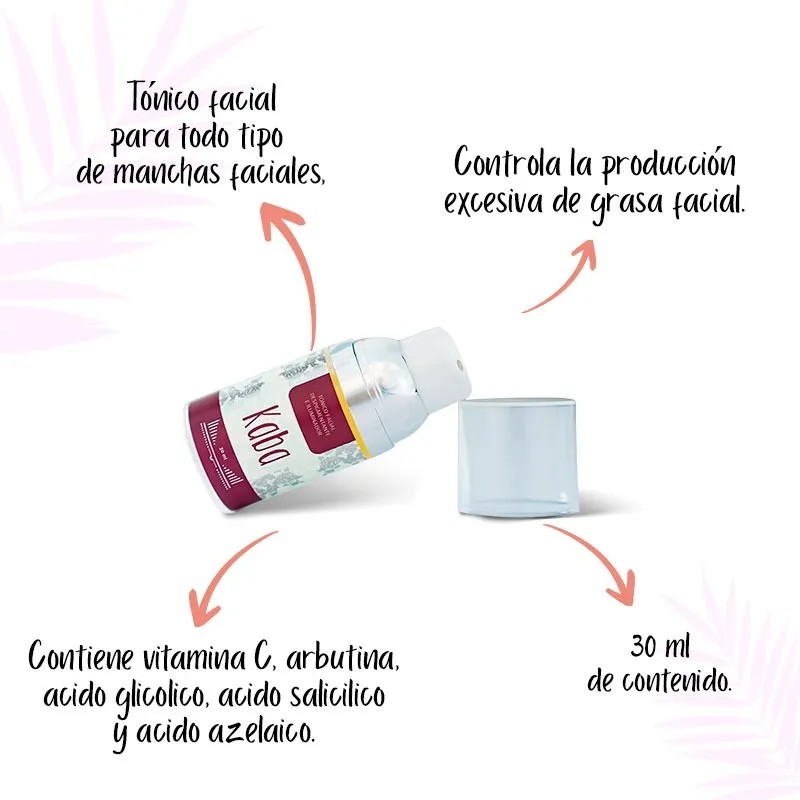 Tónico Facial Despigmentante e Iluminador Kaba 30ml