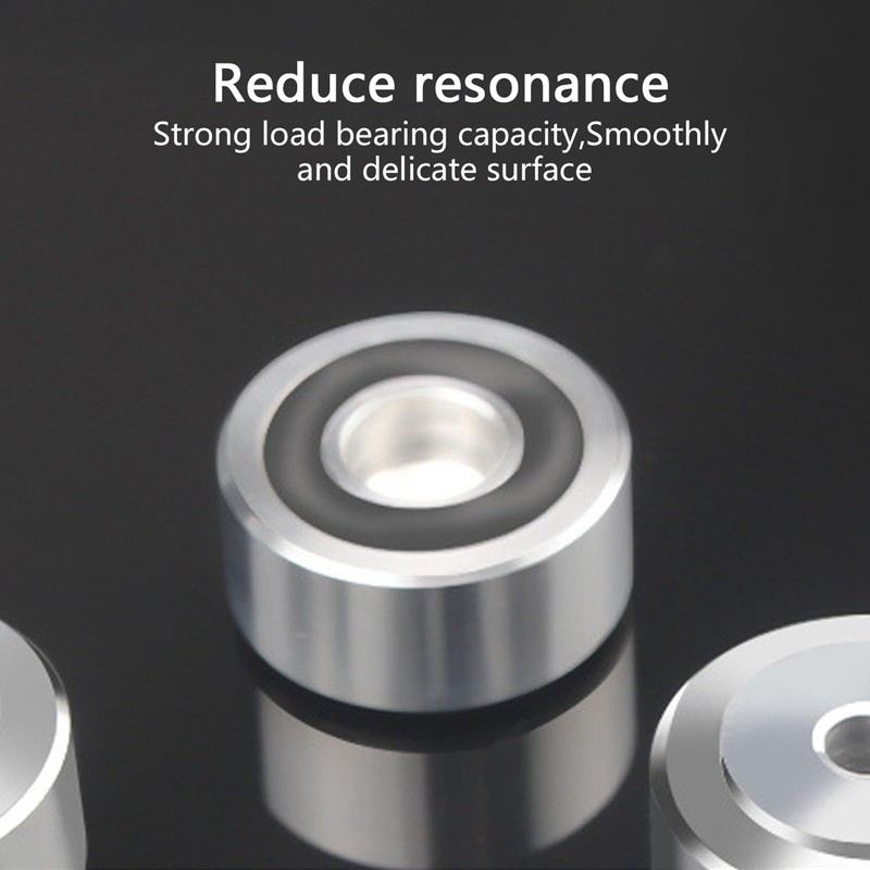 4 Pcs Speaker Feet, Shock Base Pad Spikes, Aluminum Shockproof