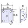 Himejiya IP-8 Stainless Steel Eye Plate #8 Nominal 0.3 inch