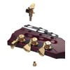 Hipshot 6K2GL0 Open Grip-Lock Guitar Machine Heads Set of 3