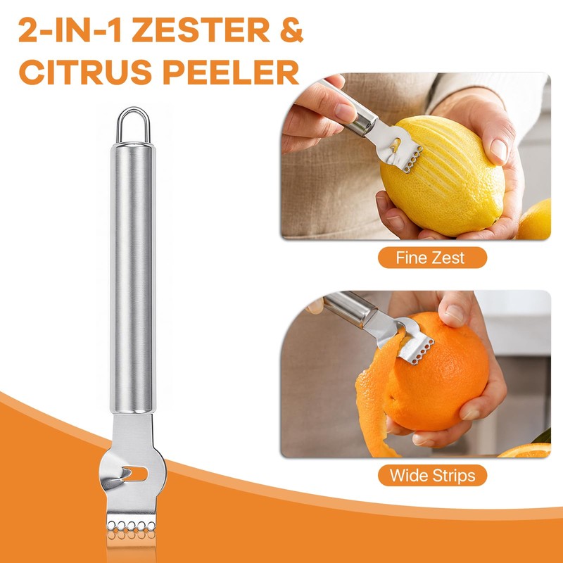 Aemygo 17 Pcs Fruit Carving Knife, Stainless Steel Kitchen Fruit