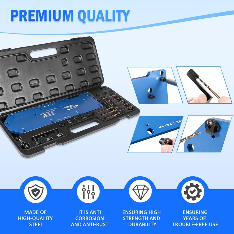 71600 Manifold Drill Template Kit fit for Ford 4.6L/5.4L/6.8L V10
