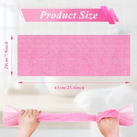 flintronic African Mesh Sponge, 4 Pieces African Exfoliating Sponge, Exfoliating Bath Wash Cloth, Ideal for Spa Massages, Deep Cleansing, Smoother Skin (20 x 65 cm)