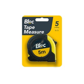 Yellow Plastic Tape Measure, 5m - Durable, Handy Tool for DIY Home Projects, 1 Piece