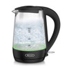 BELLA 1.7 Liter Glass Electric Kettle, Quickly Boil 7 Cups
