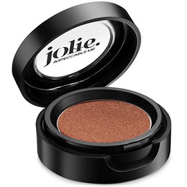Jolie Cosmetics Powder Pressed Metallic Eyeshadows - Cruelty Free, Vegan, Single Pan Eyeshadow 1.48g Warm Neutrals (Copperglaze)