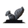 Midwest Craft House Cast Iron Boot Scraper Brush Brown Squirrel