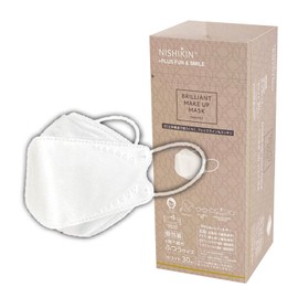 Nishikin Non-Woven Mask, Disposable High Density 4-Layer Filter, White, Individually Packaged, 30 Pieces, BFE99, PFE99, VFE99, Blocks 99% Pollen