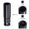 uxcell 1/2" Drive 17mm 6-Point Deep Sockets 3" Length with