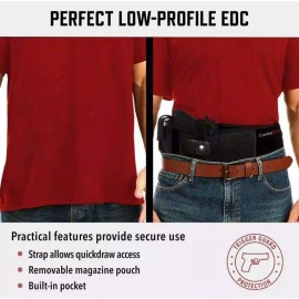 Comfortech Belly Band Gun Holster Concealed Carry for Men Women Right Hand Size XL