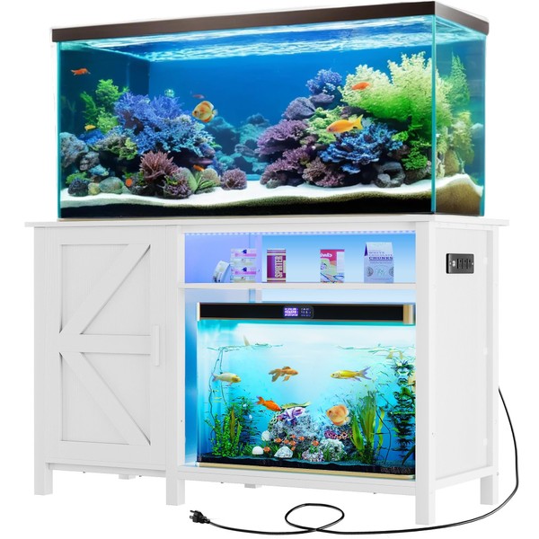 DWVO Aquarium Stand for 55-75 Gallon Fish Tank with Additional