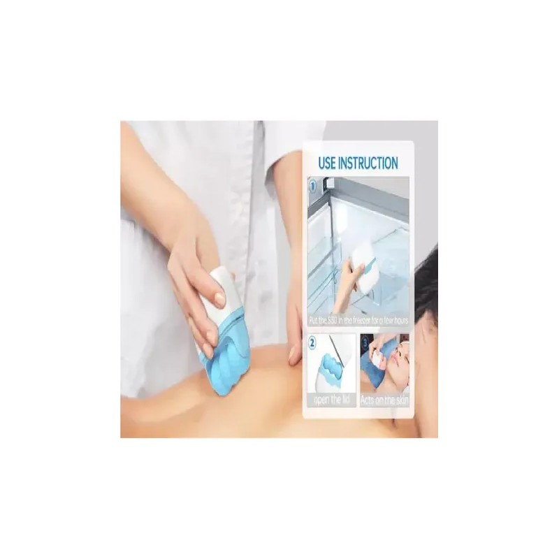 2 En 1 Rodillo Para Masaje Frio Facial Cara Arrugas