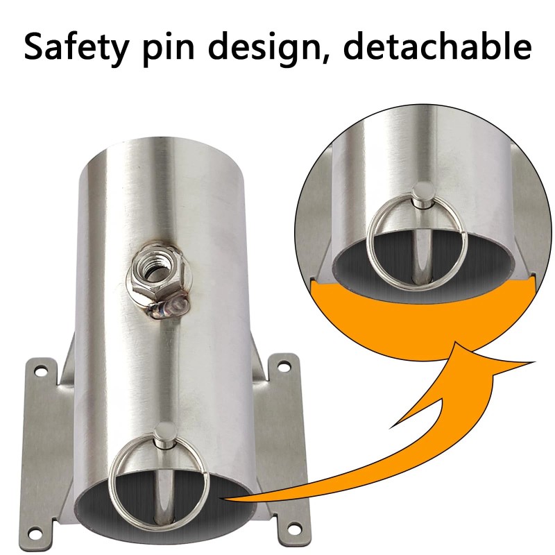 Su Ying Patio Umbrella Holder StandOutdoor Deck Mount 1.75 Diameter